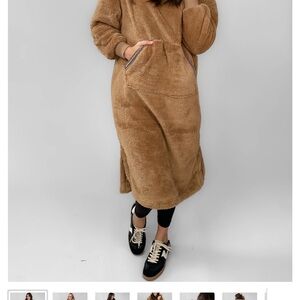 Ugg NWT Camel Teddy Jacket Dress